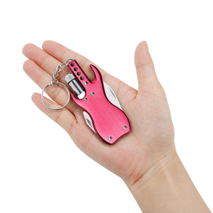 Gk01r Mini Pocket Survival Đa Chức Năng Công Cụ Gấp Guitar Hình Dao Tự Vệ Dao Với Mở Chai LED Ánh Sáng - Product Image 3