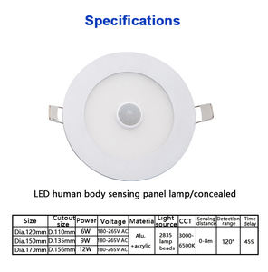 Plafoniera LED Rotonda ad Alta Luminosità con Sensore di Movimento da 15w 18w 22w 12w per Interni - Product Image 2