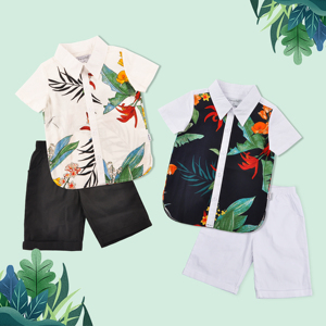 Vente en gros, nouveauté été, chemise décontractée, shorts pour bébés garçons ensembles de vêtements pour bébés garçons ensembles de vêtements pour garçons - Product Image 2