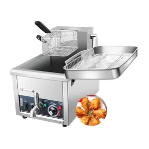 12L Desktop single cylinder fryer table type Stainless Steel Single Cylinder