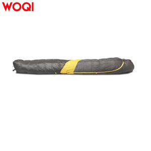 Saco de Dormir Woqi Tipo Momia, Longitud Estándar, Nailon, Resistente al Viento, para Clima Frío, Adulto, Exterior, Negro y Amarillo - Product Image 4