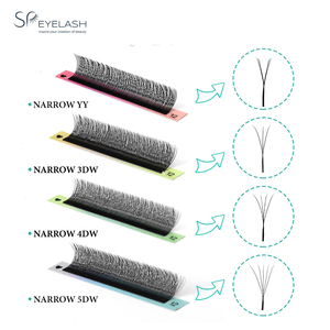 Ciglia a Ventaglio Stretto a Forma di W SP, Estensioni Ciglia 5D con Spaziatura Ridotta, Ciglia Naturali Morbide 5DW, Etichetta Privata - Product Image 2