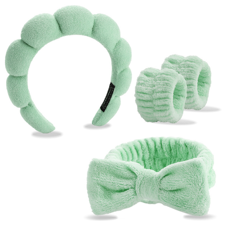 Bracelet d'interface à couture verte, ensemble de 4 pièces
