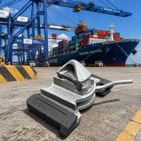 Système de fixation à queue d'aronde à bas prix avec plaque de base pour conteneurs maritimes, équipement de cerclage en acier HDG 45 degrés, norme ISO