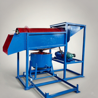 Installation de lavage de sable rotative portable à petite échelle avec concentrateur centrifuge intégré pour la récupération de l'or dans le sable de rivière