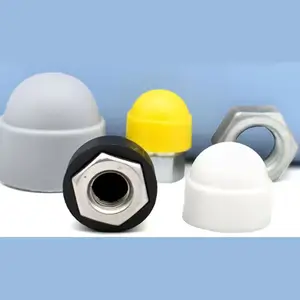 Popular Colorful Plastic Dome Nuts Decorative Acorn Nuts Protection Screw Cover Cap Bolt Cover M3 -M20