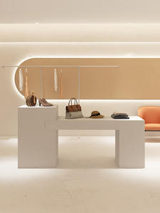 Mesa <span class=keywords><strong>de</strong></span> Exhibición Moderna y Ecológica para Ropa, Joyería, <span class=keywords><strong>Zapatos</strong></span>, Bolsos y Accesorios para <span class=keywords><strong>Mujer</strong></span>, Ligera y con Diseño <span class=keywords><strong>de</strong></span> Agua Fluida - Product Image 4