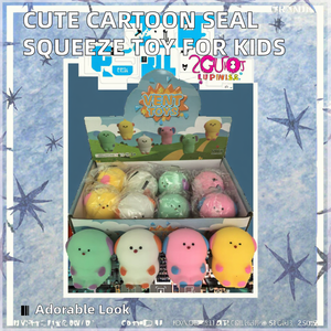 Cute Cartoon Seal Kneading Music Slow <b>Rebound</b> Decompression Vent Toy Girls' Favorite for 5 to 7 Years Old Cy Brand for Ages 5-13 - Product Image 3