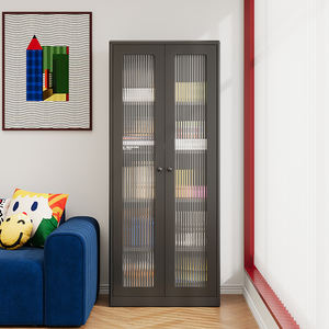 Estantería de Acero Estrecha con Puertas de Vidrio para Espacios Pequeños o Almacenamiento en Pasillos - Product Image 4