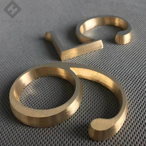 Letras cepilladas personalizadas de latón macizo, letrero de Metal decorativo con grabado láser de fábrica - Product Image 3