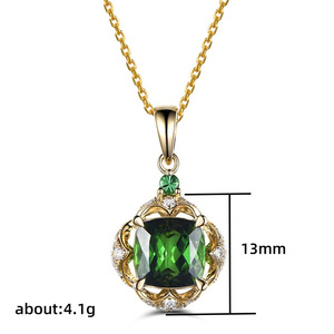 Elegante Collana con Ciondolo Quadrato per Donne, Catena con Bordo Floreale per Uso Quotidiano, Accessorio per Clavicola - Product Image 5