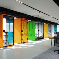 Cabines de bureau insonorisées pour la confidentialité, cabines téléphoniques acoustiques, espaces de réunion, pods de réunion