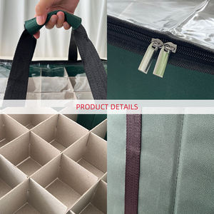 Прочная сумка для хранения рождественских украшений, большая емкость, коробка для хранения рождественских украшений, органайзер, коробка для хранения - Product Image 3