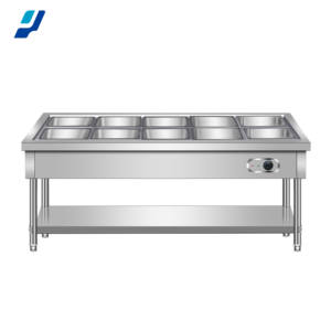 वाणिज्यिक स्टेनलेस स्टील हीटिंग डेस्कटॉप वार्मिंग टेबल फास्ट फूड ट्रक कैंटीन होटल और रेस्तरां के लिए फास्ट फूड - Product Image 4