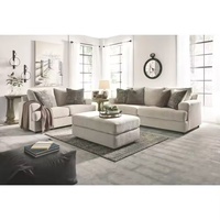 Canapé d'angle moderne et simple IDAO en tissu, inclinable et rafraîchissant, extensible pour villa, école, salon, à assembler
