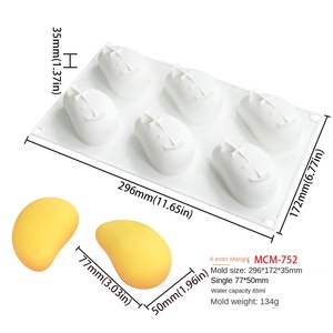 गर्म बिक्री 3 डी बहु-गुहा मिनी फल एफडा ने मोसा आइसक्रीम मोमबत्ती साबुन प्लास्टर के बड़े पैमाने पर उत्पादन के लिए सिलिकॉन मोल्ड को मंजूरी दी - Product Image 6