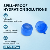 Couvercle de bouteille de 55 mm pour conteneur d'eau PE mince de 5 gallons, bouchon de bouteille de 5 gallons