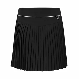 Женская плиссированная юбка с высокой талией, спортивные юбки для гольфа, тенниса, тренажерного зала, фитнеса, бега, йоги, мягкая короткая спортивная тренировочная юбка