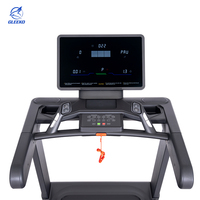 Cinta de Correr Eléctrica Comercial GLEEKO de 5kw con Pantalla LED, Prueba de Frecuencia Cardíaca Inalámbrica y 25 Niveles de Inclinación Automática