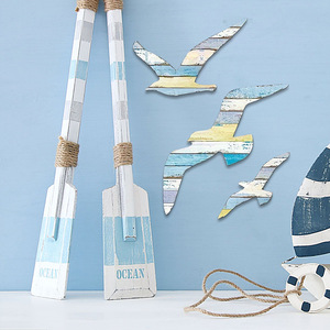 زخرفة جدارية موضعية على البحر الأبيض المتوسط مصنوعة يدويًا من خشب البحر الأبيض المتوسط ، ديكورات جدارية لتزيين جدران غرف الأطفال - Product Image 3