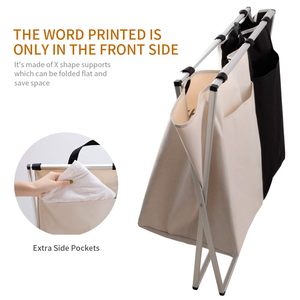 Thickened <b>Large</b> Capacity Laundry <b>Basket</b> Foldable Storage Simple Storage Bag Lightweight Fabric Laundry Bag - Product Image 3