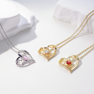 Pendentif Cœur pour Maman, Symbole de l'Amour Maternel, Pendentif Mère-Fille, Cadeau pour la Fête des Mères - Product Image 1