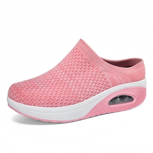 <span class=keywords><strong>Zapatillas</strong></span> de correr con cojín de aire multifuncional de ocio para mujer de <span class=keywords><strong>verano</strong></span>, zapatos perezosos transpirables tejidos con mosca, zapatos deportivos con Pedal de 1 pie - Product Image 4