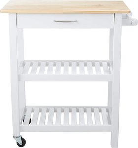 Combohome Chariot de cuisine Rolling Island avec comptoir en acier inoxydable Chariot utilitaire pour <span class=keywords><strong>micro</strong></span>-ondes <span class=keywords><strong>Table</strong></span> avec porte-serviettes - Product Image 3