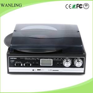 Tourne-disque multifonction OEM avec <span class=keywords><strong>lecteur</strong></span> <span class=keywords><strong>CD</strong></span>/cassette/radio AM FM, encodage USB/SD, <span class=keywords><strong>lecteur</strong></span> de disques vinyles 3 vitesses avec télécommande - Product Image 6