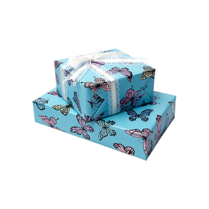 Factory Wholesale 80g <b>Birthday</b> Custom Luxury 43cm X 3m Metallic <b>Paper</b> Roll Wrapping <b>Paper</b> for Packaging - Product Image 1