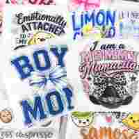Transferts DTF prêts à poser en gros pour sérigraphie, autocollants thermocollants pour T-shirts et sacs, motifs Halloween