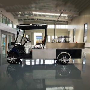 Carrito de Golf Eléctrico con Plataforma de Carga Inclinable para Entrega Diaria de Carga en Campus y Resorts - Product Image 3