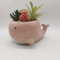 Mini Pots de fleurs succulentes en céramique, pot de fleurs en forme de poisson pour la maison, le bureau, le mariage, le paysage
