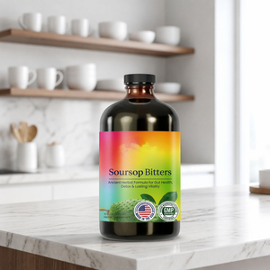 Liquide amer de corossol avec mousse marine, curcuma et gingembre pour le soutien immunitaire, 16 oz, complément alimentaire végétalien à base de plantes - Product Image 2
