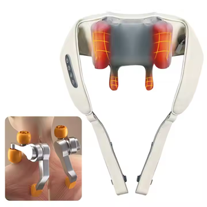 Miglior venditore portatile Smart collo e spalle e posteriore massaggiatore cuscino con riscaldamento Shiatsu <span class=keywords><strong>per</strong></span> ufficio a casa di viaggio - Product Image 1