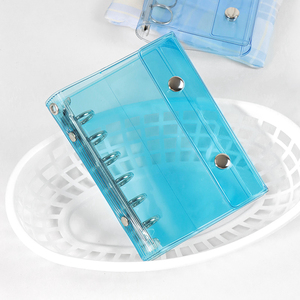 A6/A7/M5 10 PCS Carpeta organizadora de 6 anillas para agenda escolar, organizador de dinero, planificador, cuaderno de presupuesto de PVC transparente - Product Image 1
