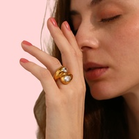 Bague double croix en métal argenté minimaliste, avec pierre CZ goutte d'eau, bijoux entrelacés pour femmes, vente en gros