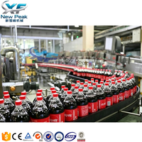 Nouvelle machine de remplissage automatique de boissons gazeuses Peak, machine de remplissage de bouteilles CSD, machine de remplissage de bouteilles de soda, usine de remplissage de boissons