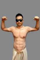 Costume de Muscles en Silicone Version Améliorée Poitrine et Bras Masculins Réalistes pour Cosplay Halloween Carnaval