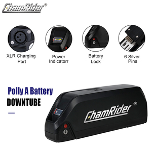 Chamrider Stock Bike <b>Battery</b> 36V <b>48V</b> 52V 30Ah 500W 1000W 10S7P Polly Downtube <b>Battery</b> 21700 Cell Lithium Ion for Ebike - Product Image 1