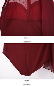 Vendita calda di alta qualità moda elegante maglia <span class=keywords><strong>Sexy</strong></span> da donna ragazze senza maniche balletto latino ballo da sala da ballo Top - Product Image 6