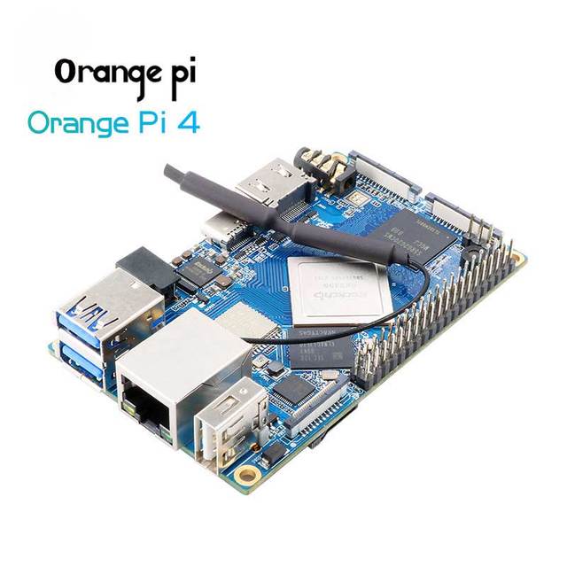 Stock Orange Pi 4B Development Board 4GB RAM Rockchip RK3399 SBC Single Board Computer DIY Kit for IoT AI Robotics
