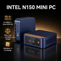 Mini PC Box N1 Intel N150 DDR4 16 Go M.2 2280 SATA 2 To Double 4x USB3.2 RJ45 WiFi 5 Windows 11 Pro Mini Ordinateur de Bureau