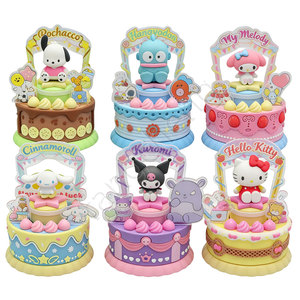 Figuras Sorpresa de Pastelitos Dulces, Lindos Postres de Gatitos, <span class=keywords><strong>My</strong></span> <span class=keywords><strong>Melody</strong></span>, <span class=keywords><strong>Kuromi</strong></span> y Cinnamoroll, Cápsulas Gashapon, Muñecas en Bola, Regalo 100-120mm - Product Image 4