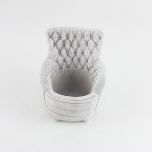 Pot de fleurs en ciment miniature en forme de canapé, classique, mignon, pour plantes succulentes, cactus, <span class=keywords><strong>intérieur</strong></span>/extérieur - Product Image 2