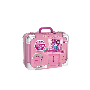 <span class=keywords><strong>Valise</strong></span> portable 3 en 1 pour enfant, ensemble de jouets éducatifs en plastique pour <span class=keywords><strong>fille</strong></span>, docteur, kit médical, jeu de simulation préscolaire - Product Image 4