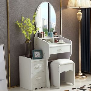 Tocador con espejo moderno con cajones Escritorio de maquillaje de precio de fábrica más popular para dormitorio de <span class=keywords><strong>niñas</strong></span> Tocador elegante - Product Image 6