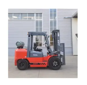 3 Ton 3.5 Ton 3 Stage Triple Container Mast Gas Gasoline Forklift LPG Forklift