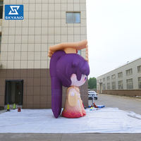 Modèle de personnage de dessin animé gonflable personnalisé, décoration publicitaire extérieure, mascotte gonflable pour la promotion d'événements commerciaux