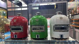 Pizzeria Rotación automática de giro Forno Rotante Equipo de horneado eléctrico árabe Horno rotatorio de pizza para panadería con piedra - Product Image 4